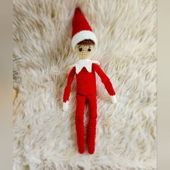 New Handmade Crochet Christmas Elf. - Picture 7 of 10